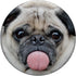 Funny Pug Sticking Out Tongue PopSockets PopGrip: Swappable Grip for Phones & Tablets PopSockets Adhesive PopGrip...