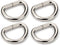 CRAFTMEMORE D-Ring Findings 5/8, 3/4 & 1 Inch Metal Non Welded D Rings for Belts Bags Lanyard Leathercraft Avail 4 Colors (3/4" x 20 Pack, Silver)...