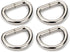 CRAFTMEMORE D-Ring Findings 5/8, 3/4 & 1 Inch Metal Non Welded D Rings for Belts Bags Lanyard Leathercraft Avail 4 Colors (3/4" x 20 Pack, Silver)...