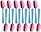 MINGYU Colorful Teaspoons Silverware Set of 12 - Rainbow 6-in Small Spoons Set, Food Grade Stainless Steel Tea Spoons Shiny Titanium Plating Desse...