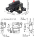 200 Amp Circuit Breaker Manual Reset 30-250A for Car Truck Rv ATV Marine Trolling Motors Boat Vehicles,12V-48V DC (200A)...