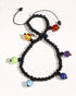Jewever 7 Chakra Anklet Bracelet for Women Healing Bracelet with Real Stones Beach Foot Yoga Meditation Balance Healing Jewelry Anxiety Relief Adj...