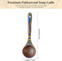 Gudamaye Pakkawood Rainbow Deep Soup Ladles,Pakkawood Ladle,10.6 inch Big Soup Ladle for Cooking,Deep Ladle Spoons,Wood Ladle, Wood Kitchen Utensi...
