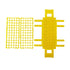 3 Packs Plastic Test Tube Rack, 60 Holes Lab Test Tube Rack Holder for 16mm Test Tubes, Yellow, Detachable (Yellow60)...