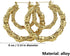 Bamboo Oversized Bamboo Hoop Earrings for Women (Gold)...