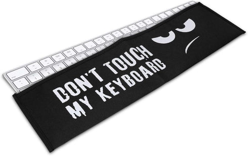 kwmobile Keyboard Cover Compatible with Apple Magic Keyboard with Numeric Keypad - Dust Cover PC Keyboard Fabric Case - Don't Touch My Keyboard...