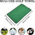2 Pack Tri-fold Golf Towel Set, Microfiber Fabric Waffle Pattern Towels, Outdoor Sport Towels Heavy Duty Carabiner Clip (2 Pcs) (Greenx2)...