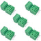 5Set 4-Pin 125V 4A 2.54mm 0.1" Pitch PCB Mount Screw Terminal Block Connector for 26-18AWG Cable...