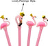 Maydahui 28PCS Crown Flamingo Shaped Rollerball Pen Black Gel Ink Pens Cute Animal Design for Office School Home...