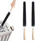 2Pcs Radiator Brush, Dryer Lint Brush Vent Cleaner, 16 inch Long Flexible Refrigerator Coil Soft Bristile Brush with Wooden Handle, Laundry Room a...