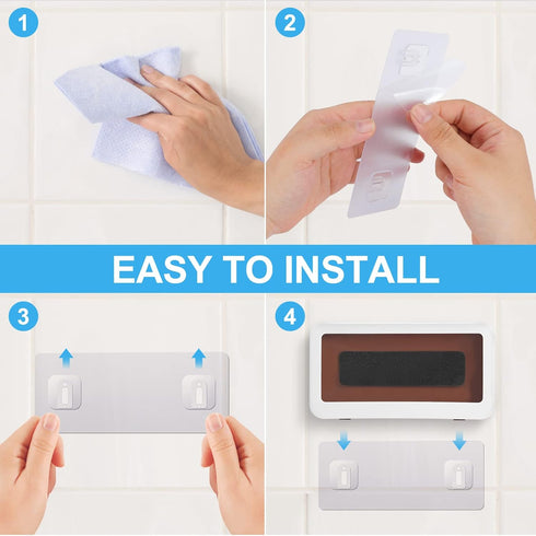 KUNSLUCK Shower Phone Holder Waterproof, Anti-Fog Touch Screen Wall Mount Case for Bathroom Mirror Bathtub, Compatible with 4.7"-6.8" Mobile Phone...