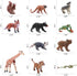 20Pcs Small Plastic Animals Figures - Rain Forest Animals Figures, Animals Toys, Nocturnal Animals Educational Toys for Science Project Cake Party...