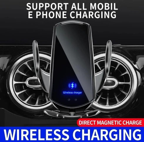 Car Wireless Charger Magnetic Auto Car Mount Phone Holder for iPhone Samsung Xiaomi Infrared Induction 15W Fast Charging Station...