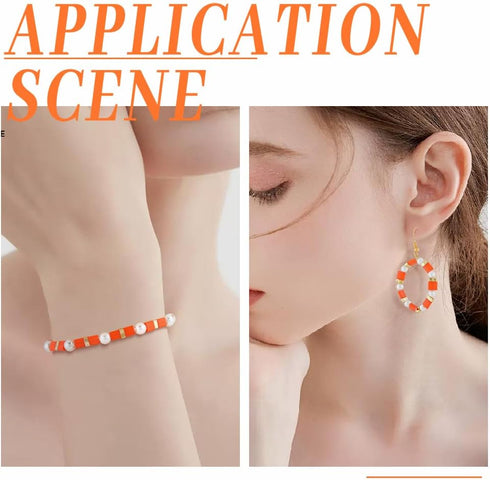 SUNNYCLUE 1 Box 240Pcs Tila Beads 5x5mm Red Japanese Seed Beads Square Glass Beads 2 Hole Beads Bulk Two Hole Bead Full Size Loose Spacer Beads fo...