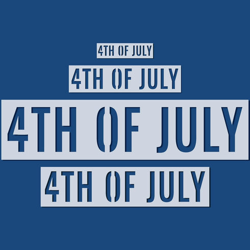 4 Pieces 4th of July Stencil 4th of July patriotic Template Reusable Plastic 4th of July Independence Day Stencil Set for Painting on Wood Wall Do...