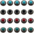 20pcs Retro Imitation Turquoise Big Eye Carving Decorative Conchos Screw Back Buttons DIY Leather Goods Craft Accessories?Mix?...