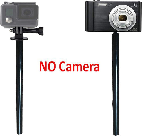 Metal Tripod Extender Tube Extension Rod/Tripod Pole - with 1/4inch-20 Female Threaded and 1/4inch-20 Male Threaded for Tripod Stabilizer for DSLR...