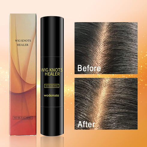 Wig Lace Dyeing Stick,Wig Knots Healer with Brush Portable Sweat-proof Natural,Hide Wig Knots&Grids,Hair Color Stick for Lace Wigs,Frontal Part,Ha...