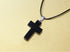 1+1 Black Tourmaline Cross Stone Pendants for Double Evil Protection - Luck, Healing, and Spiritual Balance...
