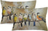 ITFRO Set of 2 Hand-Painted Oil Painting Rustic Forest Wildlife Birds Tree Branches Waist Lumbar Cotton Linen Throw Pillow Case Cushion Cover Long...