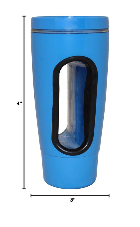 Rehabilitation Advantage Hand In Mug Adaptive Drinking Cup Blue,16 ounces...