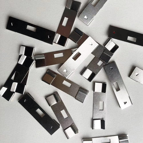 Vertical Blind Repair Vane Savers, Electroplated Vertical Blinds Repair Kit, Vertical Blind Repair Clips, Metal Vertical Blind Repair Tabs for Ver...