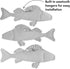 Americanflat Three Metal Fish Wall Décor Set - 3x9.5 Fish as Outdoor Metal Wall Art Decorations - Modern Style Wall Hanging Décor for Patio, Garde...