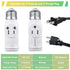 E26/E27/B22 Light Socket to Plug Adapter, 2/3 Prong Light Socket Outlet for Patio, Garage, Porch(1 Pack)...