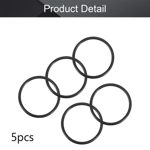 Othmro 5Pcs Nitrile Rubber O-Rings 0.11in Wire Dia 2.36in OD Metric Sealing Nitrile NBR Rubber Washers Round Buna-N O-Ring for Air Sealing Profess...