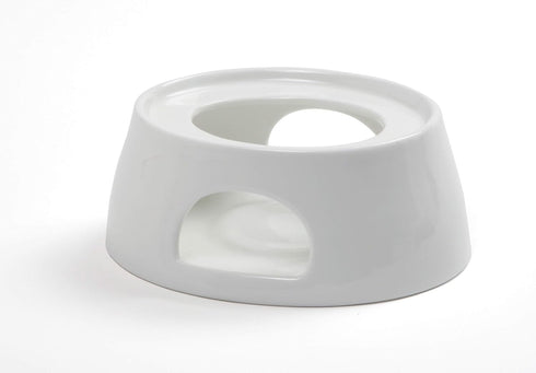 Norpro Porcelain Gravy Sauce Boat with Stand and Candle...