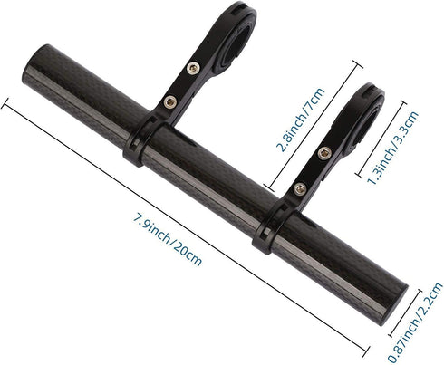 Yizhet Bike Handlebar Extender Double Extension Mount Holder Bicycle Handlebar Carbon Bracket for E-Bike...