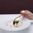 Kyraton Gold Soup Spoons 4 Pieces, Stainless Steel Titanium Plating Thick Heavy Weight Table Spoons, Asian Chinese Japanese Spoon Set for Cereal R...