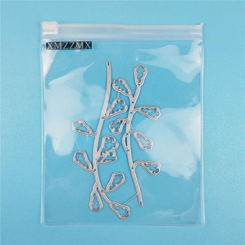 Fruit Branch Plant Metal Cutting Dies for Card Making, Paper Embossing Die Cuts Kit Templates, Storage Pockets Supplies, Photo Frame Album DIY Scr...