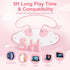 MeloAudio Kids Headphones, Open Ear Headphones, Kids Wireless Headphones with Microphone, Pink Headphones for Girls, Ultra-Light, Perfect for iPad...