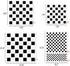 Checks Stencils, 4 Pcs Checkerboard Stencils Square Shape Stencils Assorted Sizes Reusable Mylar Plastic Templates for Painting on Wood Pillows Wa...