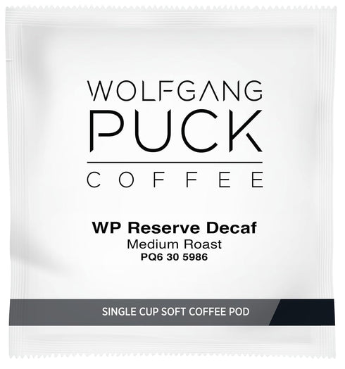 Wolfgang Puck Coffee, Chef's Reserve Decaf, 9.5 Gram Pods, 18 Count...
