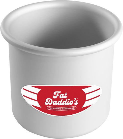 Fat Daddio's Round Cake Pan, 4 x 4 Inch, Silver...