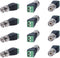Cctv4Less BNC Male Balun Connector for Coax CAT5, CAT6, CAT7 to BNC Male and 2 Screw Camera Terminal Adapter - Reliable CCTV Surveillance Video Tr...