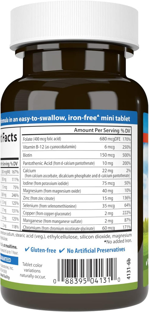 Carlson Mini-Multi, Essential Vitamins & Minerals, 90 Small Tablets...