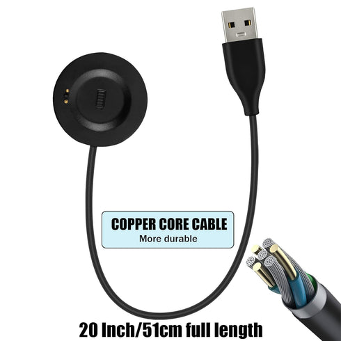 2 Pcs USB Charger Cable ONLY Compatible with iTouch Air 3 Smartwatch & iTouch Sport 3 Smartwatch, Replacement Charging Base Station Fit for iTouch...