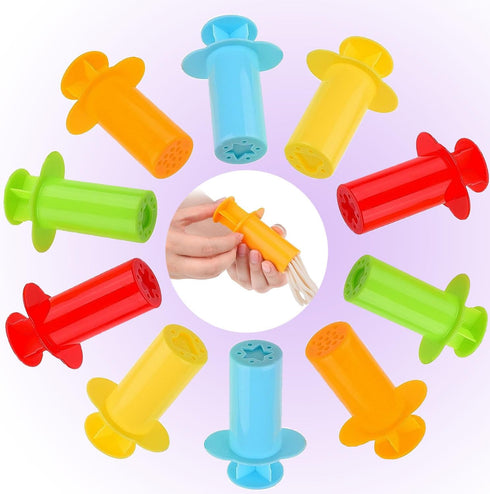Dough Tools Play for Kids- Toy Set Accessories with Stamps Cutter Rolling Pin Extruder Molds and Storage Box Party Favors Set for Age 2-8...