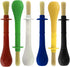 U.S. Art Supply Children's Jumbo Art Brushes Set of 6 - Plastic Handle Round Brushes with Hog Bristles, Stubby Grip - Ideal for Tempera, Poster Pa...