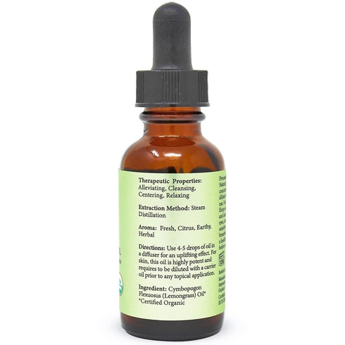 MOUNTAIN TOP Lemongrass Essential Oil USDA Organic 100% Pure Premium Therapeutic Grade Diffuser Oil for Aromatherapy, Relaxation, Soothing Massage...