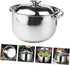 Stainless Steel Cooking Pot Stainless Steel Mixing Bowls Steamer Pot Stainless Steel Cookware Mixing Pot Handle Soup Pot Handheld Mixing Bowl Pot ...
