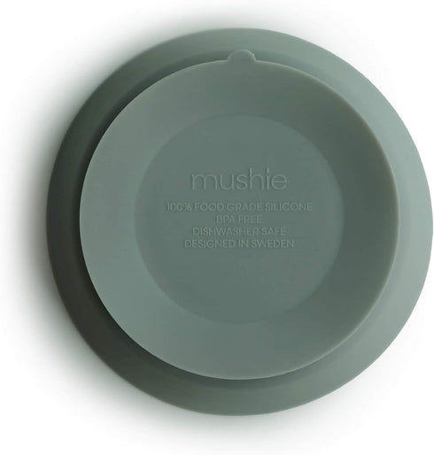 mushie Silicone Suction Bowl | BPA-Free Non-Slip Design (Cambridge Blue)...