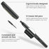 ARTEZA Black Felt Tip Pens, Pack of 12, 1.0–1.5 mm Fiber Tip, Quick-Drying Water-Based Ink, Art Supplies for School, Office, and Home...