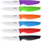 Steak Knives Set of 6 Muti-color Kitchen Ceramic Knife Set Sharp Outdoor BBQ Knife...
