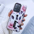 Compatible with Samsung Galaxy S20 Ultra Case Finger Grip,3D Embossed Pink Flowers White Shell Design, Rugged Shockproof Slim Fit Dual Layer Finge...