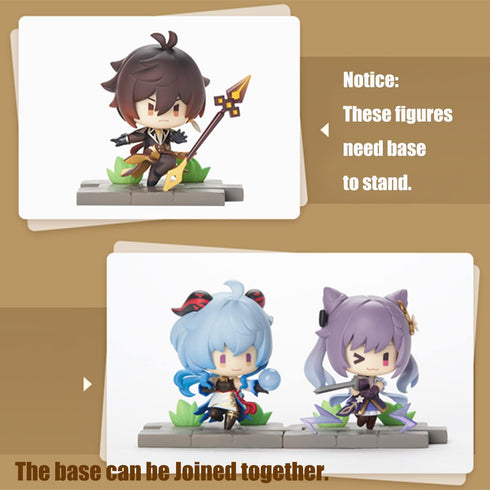 KOOLIYA Genshin Impact Figure - Battle Stance Liyue Edition - 6 Designs, Capsule Toy Ornaments Best Gift Collection for Anime Game Fans (6 Designs...