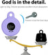 Silicone Case for Tile Sticker 2022 with Keychains, 2 Pack Anti-scratch Protective Cover with Carabiner (Pink/Purple)...